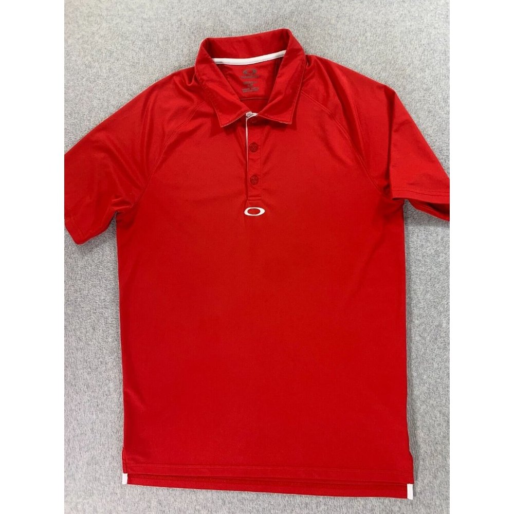 Oakley Regular Fit Classic Solid Short Sleeve Pol… - image 1